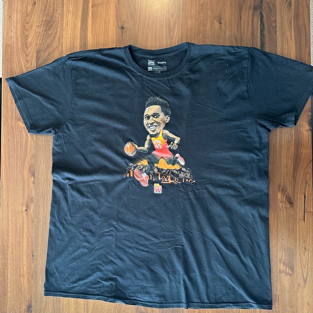 Donovan Mitchell, XXL Black T-Shirt, Utah Jazz